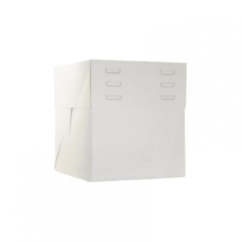 Caja Tarta Blanca graduable 30 x 30 x 20 A 30cm