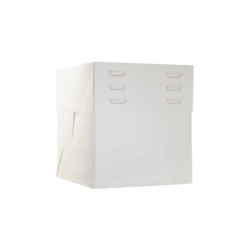 Weiße ausziehbare Tortenbox 30 x 30 x 20 A 30cm