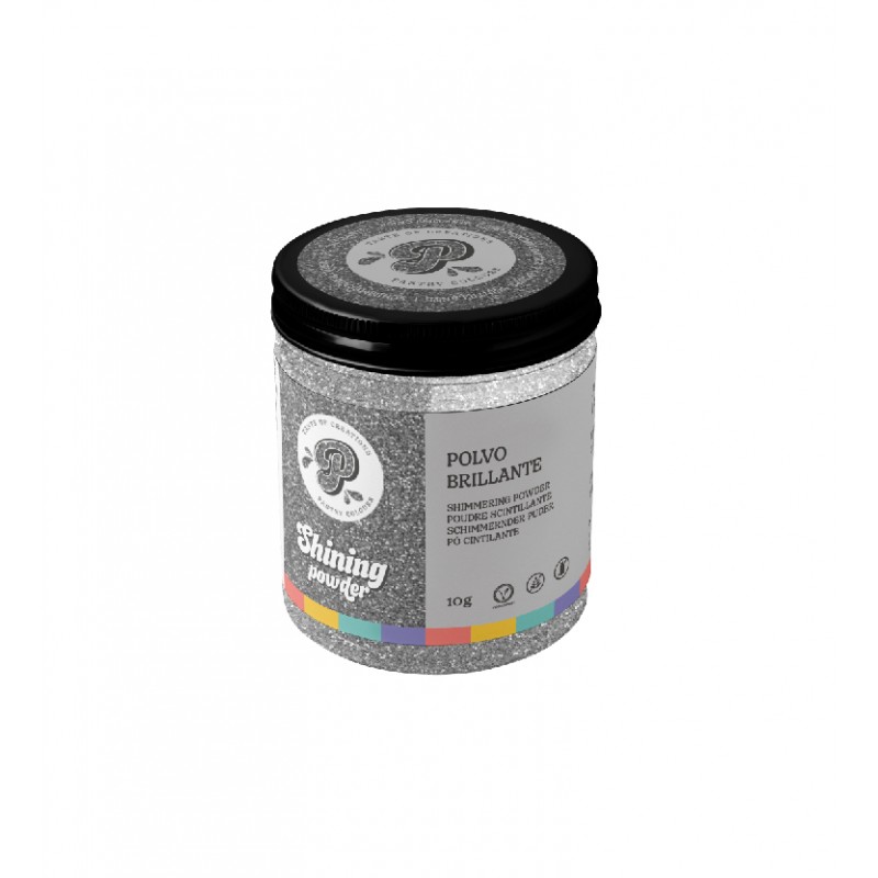 Shining Powder light Silber 10g - PastryColours