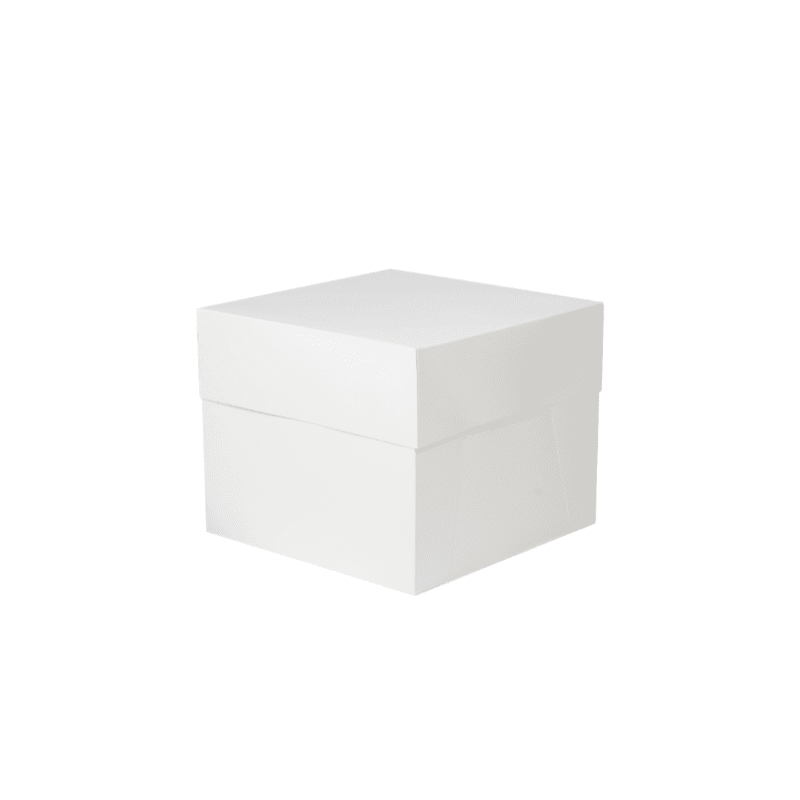 White cake box 20.3 x 20.3 x 15.2 cm