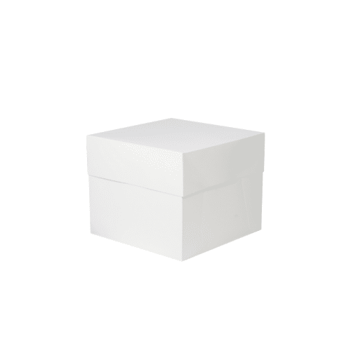 Boîte à gâteaux blanche 20.3 x 20.3 x 15.2 cm
