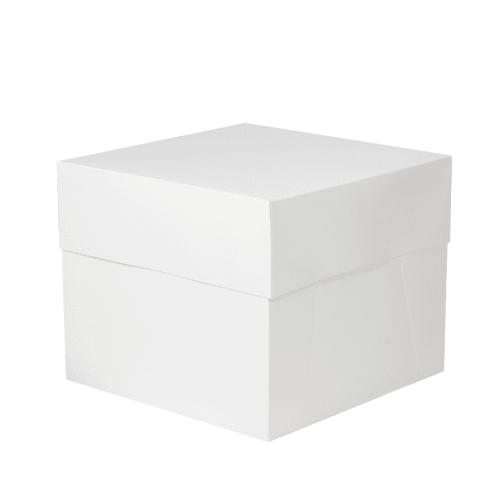 Boîte à gâteaux blanche 35 x 35 x 15,2 cm