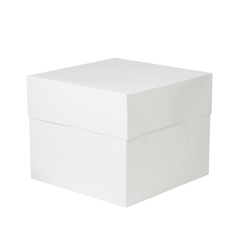 Boîte à gâteaux blanche 40 x 40 x 15 cm