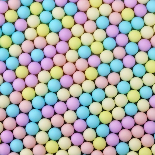 Mélange de boules de couleurs pastel 10mm-150g